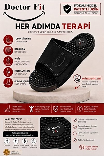Doctor Fit Refleksoloji Rahatlatıcı,Akapunktur Masaj Terliği Anti Bakteriyel ...