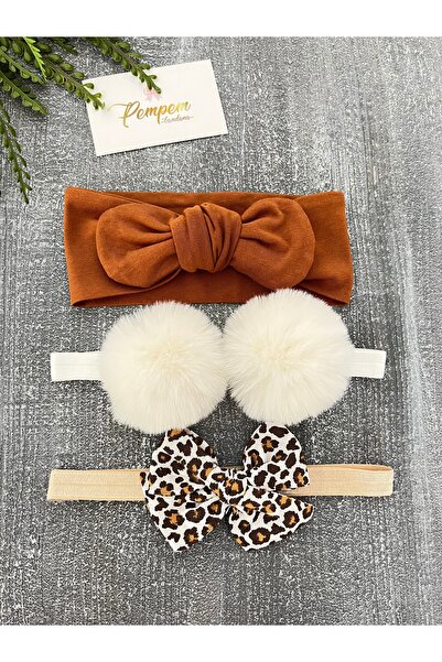 pempem bandana Baby Girl Triple Bandana Set