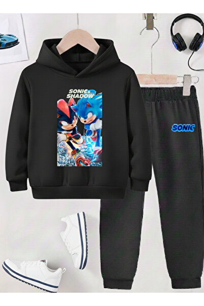 STİL-X Sonic Printed Children's Tracksuit, Shardon Soft Fabric, Unisex