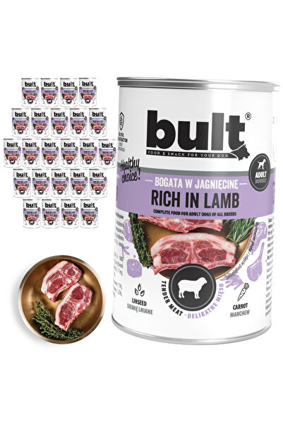 Bult Hrană umedă completă pentru câini, bogată în miel, conservă 24x400g