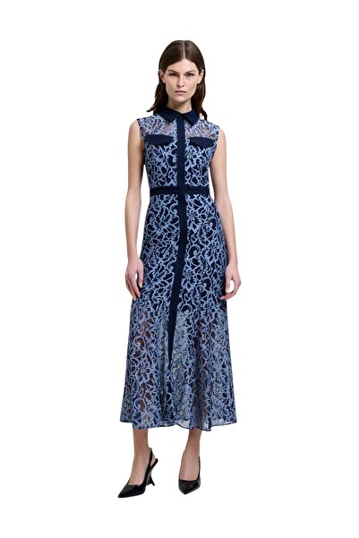 French Connection Women Skye Lace Godet Shirt Dress