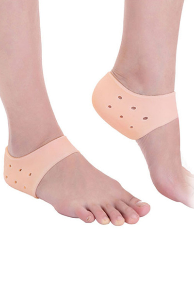 MOBEE Topuk Çatlak Önleyici Silikon Patik Ten Rengi Topuk Slikon Set