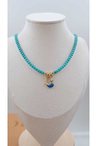Jerie Fish Detail Turquoise Design Necklace