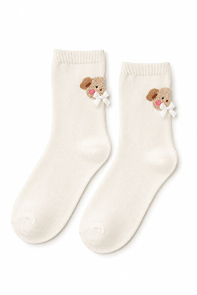 ÇORAPSA Women's Teddy Patterned Socks