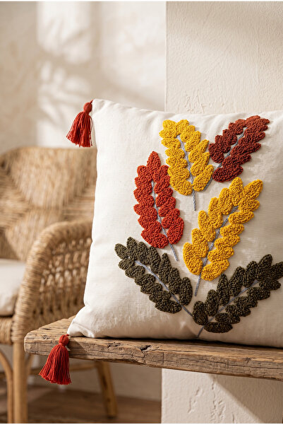 St Shopyteks غطاء وسادة مزخرف بنمط بيشاك (بدون حشوة داخلية) 45x45