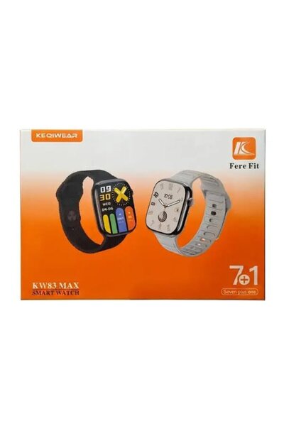 KEQIWEAR KW83 MAX Smart Watch with 2.02-inch HD Screen and 7 Interchangeable ...