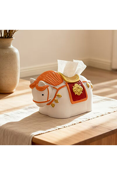 BABUN Horse Figured Napkin Holder Tissue Box Decorative Napkin Box Stylish an...