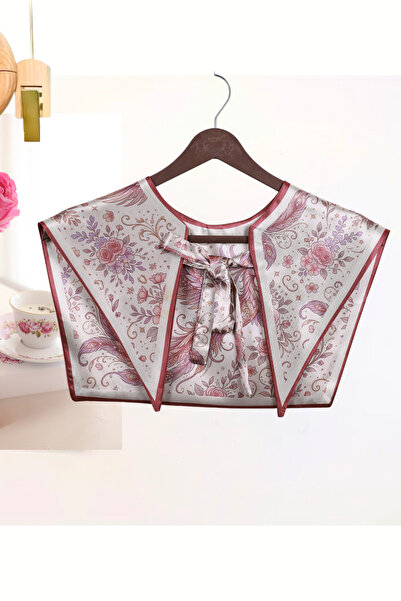 nurfemina Phoenix (Simurg) / Emerald Patterned Cream Dried Rose Flower Motif ...