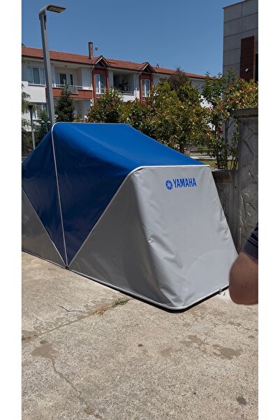 Moto Shelter Moto Garaj Mavi-Gri Renk
