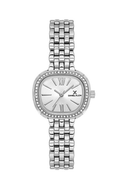 Daniel Klein Silver Color 27 mm Women's Wristwatch and Bracelet with Gift Pac...