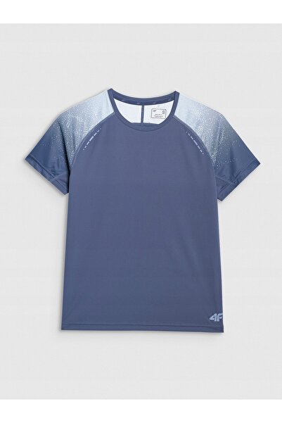 4F Tricou de damă cu uscare rapidă 4FWAW25TFTSF1510 albastru