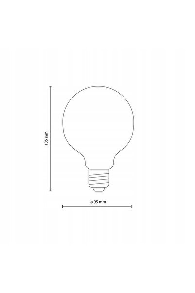 NO BRAND Bec LED sferic cu intensitate reglabilă E27 14W NW G95 MILKY 18016 T...