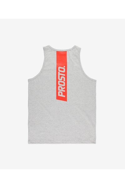 PROSTO Tricou gri pentru bărbați, cu bretele, top triztix XXL