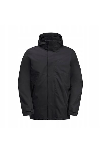 Jack Wolfskin Geacă 3 în 1 bărbați Feldberg Luntal 3 în 1 negru S