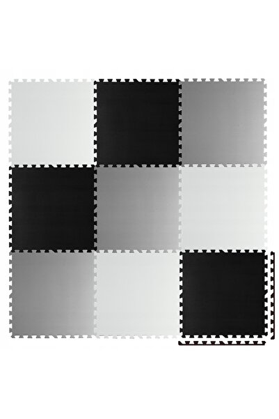NO BRAND Covoraș puzzle mare din spumă, tablă de șah Ricokids 180x180cm 9 piese