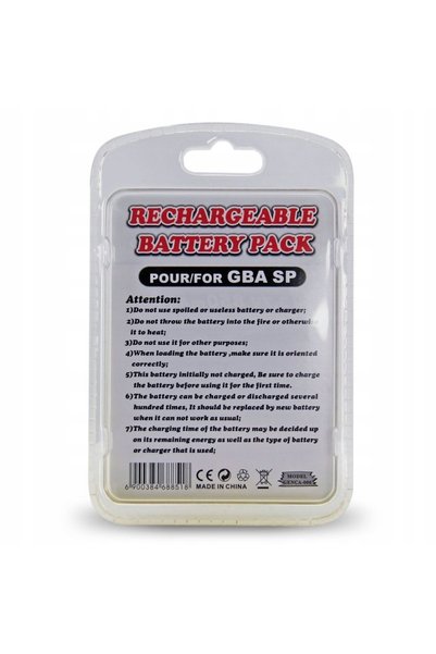 NO BRAND Baterie reîncărcabilă de 850 mAh pentru consola Nintendo GBA GameBoy...
