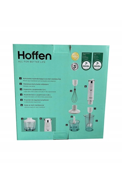 NO BRAND BLENDER PORTABIL 3 ÎN 1 HOFFEN ALB 800W HB809-800 RĂZĂTOR DIN OȚEL I...