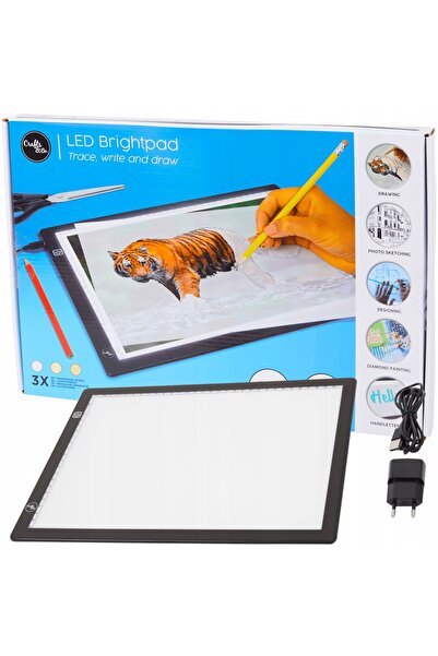 NO BRAND Tabletă grafică pentru scris, desen, caligrafie A4 Crafts & Co USB LED