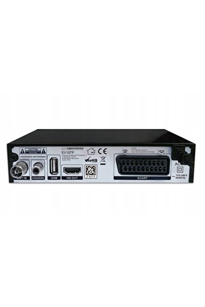 ESPERANZA DECODER TUNER DVB-T2 TV TERESTRIANĂ H.265 HEVC FULL HD USB HDMI + T...