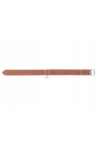 NO BRAND Zgardă din piele pentru câini, 2 tipuri de piele, 49-58 cm
