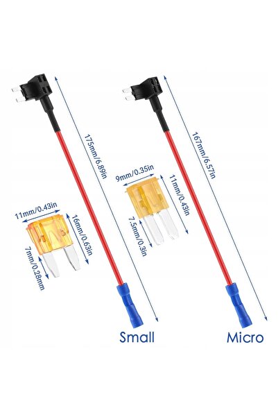 NO BRAND 12x ATS ATC MINI LOW MICRO 2 adaptor bypass + cutii de siguranțe