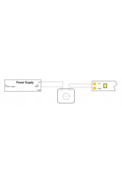 NO BRAND Senzor de mișcare pentru LED 12V CC PIR 6m 100 °   PIR010
