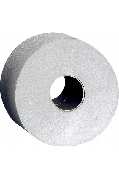 Jumbo Hârtie igienică reciclată gri, rolă de 200m x 6