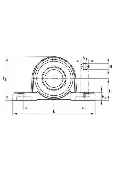 NO BRAND Rulment auto-aliniant FAG UCP210-J7 50 x 206 mm