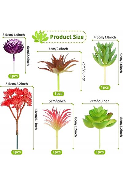 NO BRAND PLANTE SUCCULENTE ARTIFICIALE MINI 6 BUCĂȚI DECORACIUNE PENTRU CASĂ ...