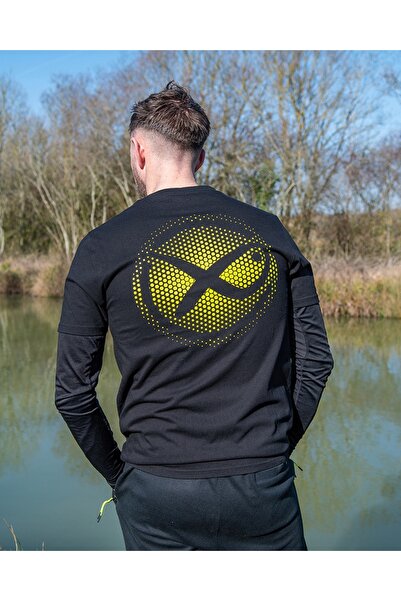 NO BRAND Tricou MATRIX LARGE FADE negru/lime, mărimea M.