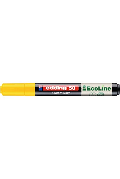 Edding Marker pe bază de ulei GALBEN EcoLine 2-3mm sticlă metal plastic lemn ...