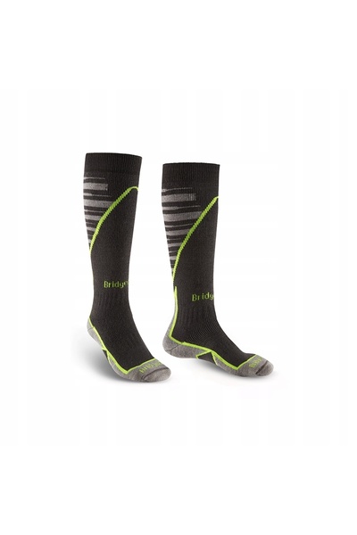 NO BRAND Șosete de schi Bridgedale Ski MW Plus - gri antracit/gri deschis 44-47