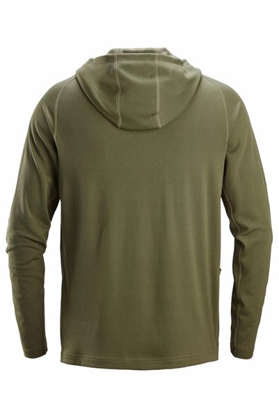 NO BRAND Hanorac cu glugă Stay Fresh SNICKERS 2456 VERDE KHAKI MĂRIMEA M