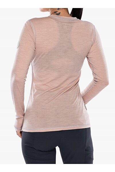 NO BRAND Hanorac termic pentru femei Sensor Merino Air Tee LS - roz prăfuit XL