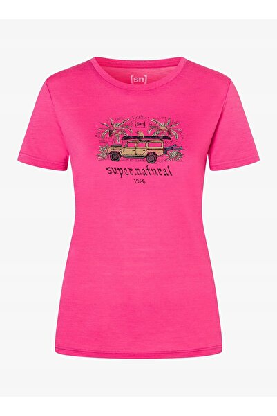 NO BRAND Tricou de damă Super. Tricou Tropicar - roz trandafiriu/diverse M