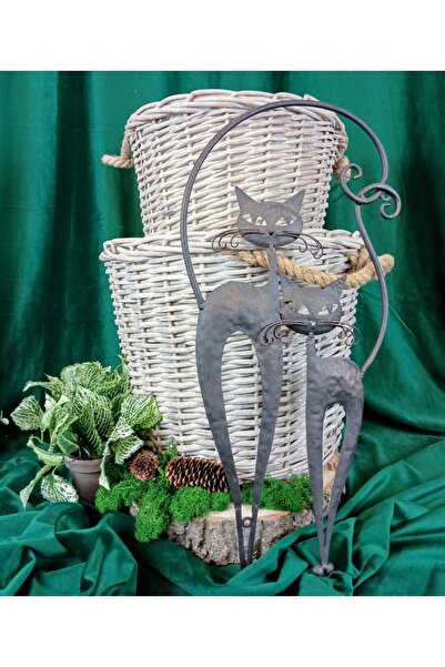 NO BRAND DECOR DE PERETE - PISICI METALICE 26×56 CM