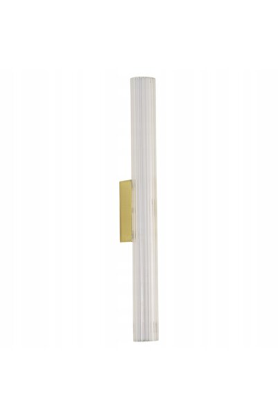 NO BRAND Aplică de perete LED modernă, tub de sticlă auriu, 45 cm, IP44, lumi...