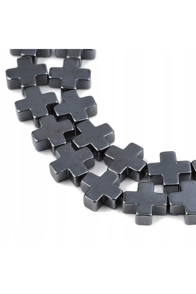 NO BRAND Mărgele de hematit, Mărgele cruce din hematit 8.5x8.5x3mm, Aproximat...