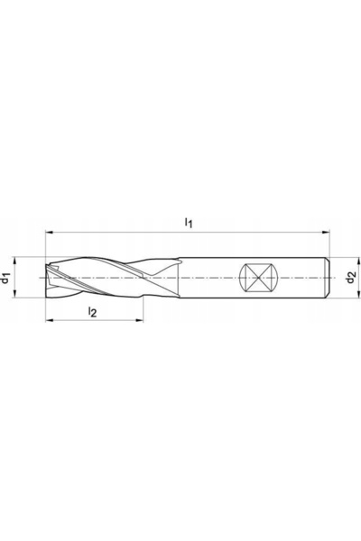 Format DIN844 HSSE-PM TiALNtyp K freză cu 3 tăișuri pentru găuri lungi 4.5mm