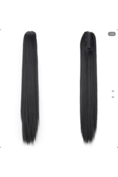 Generic Coada de par cu cleste Generic, 70cm, Brunet #1B, volum instant