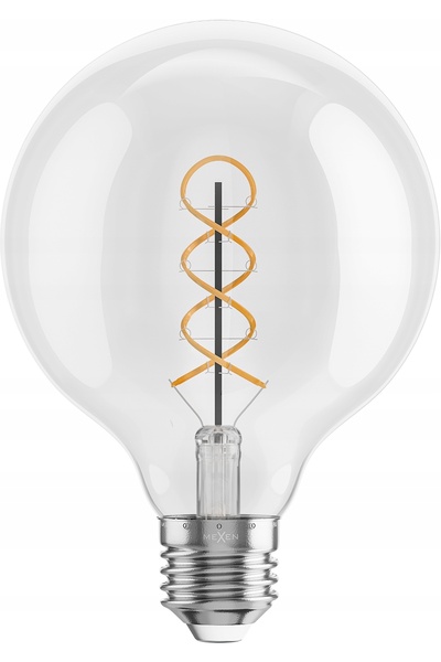 Mexen VINTIS Bec LED spiralat cu filament 6X E27 G95 6W 2700K 630 LM Clar