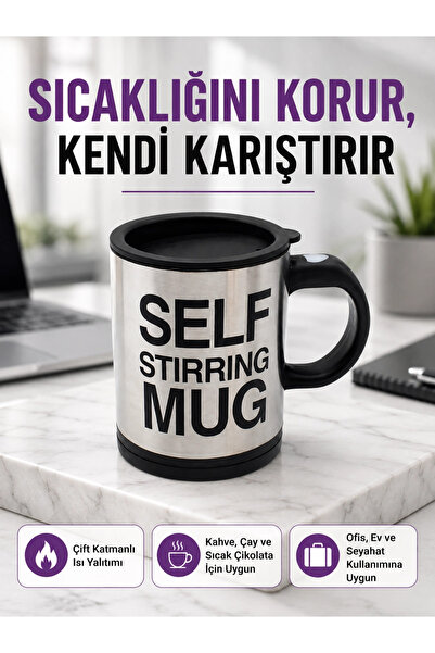 SORA GROUP Practical and Durable Thermos Mug |   One Button Automatic Mixing