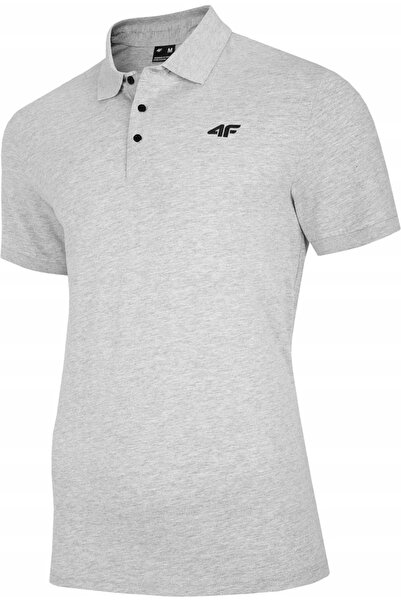 4F Tricou bărbătesc cool gri deschis melanj S