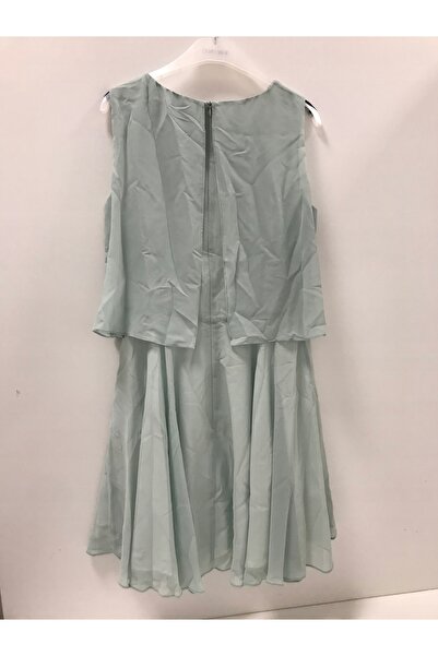 NO BRAND Rochie de șifon SWING pentru femei, mărimea 40, culoare fistic