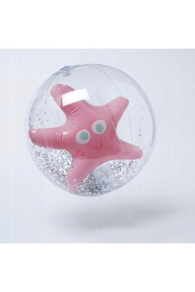 SunnyLife Minge de plajă gonflabilă 3D - OCEAN ROSE