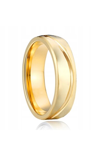 NO BRAND Inel elegant placat cu aur cu design Freem, din oțel inoxidabil 316L...