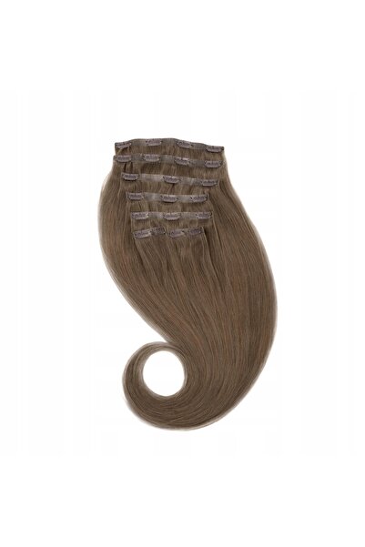 NO BRAND EXTENSII PĂR GLOBAL EXTEND cu clips, 120g, 08# șaten cenușiu, 30cm