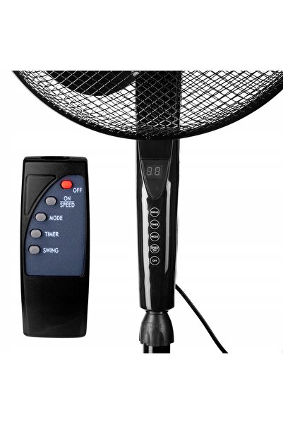 Klausberg Ventilator de podea, silențios, cu telecomandă, temporizator LED, p...