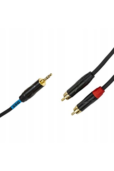 NO BRAND SSQ MiJRCA2 - cablu mini jack stereo- 2xRCA 2 metri
