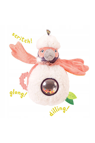 Moulin Roty Jucărie de pluș - papagal cu zornăitoare PALOMA 668081